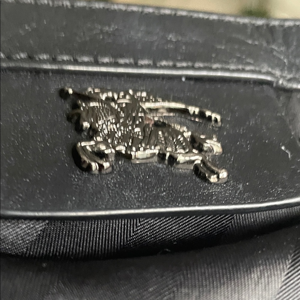 Burberry Black Tote with Check Pattern - Picture 7 of 11